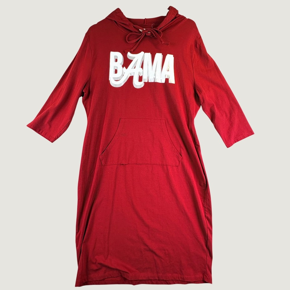 Missky Alabama Bama Crimson Tide Red Graphic Hoodie Dress Womens 3XL Gameday